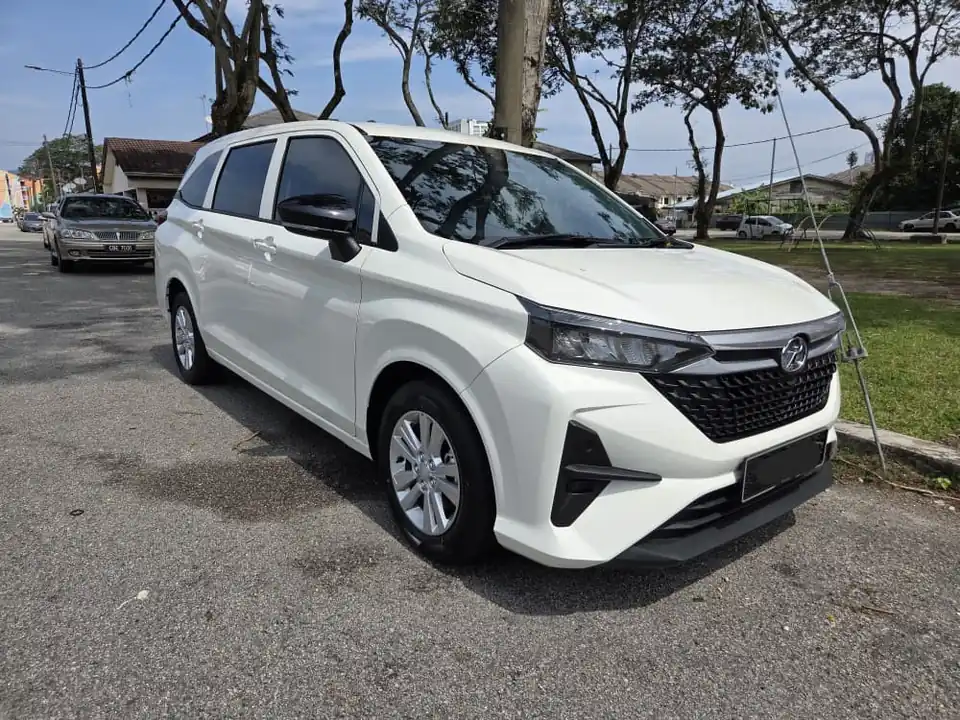 White Perodua Alza (New) 7-seat MPV from the SMA Car Rental fleet in Kuantan