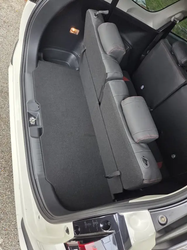 Boot of the Perodua Alza (New) with the third row folded