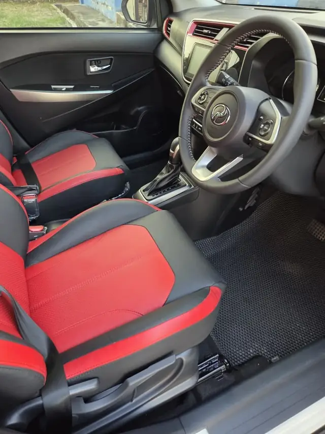 Driver's seat and dashboard of the Perodua Myvi