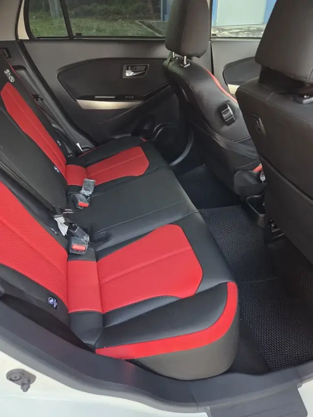 Rear seat of the Perodua Myvi