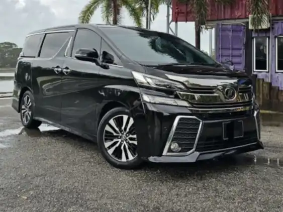 Black Toyota Vellfire from the SMA Car Rental fleet in Kuantan